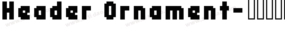 Header Ornament字体转换